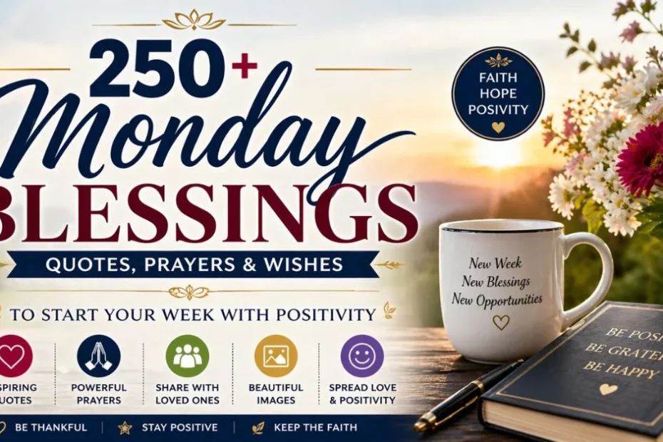 250+ Monday Blessings, Quotes for a Positive Week Start