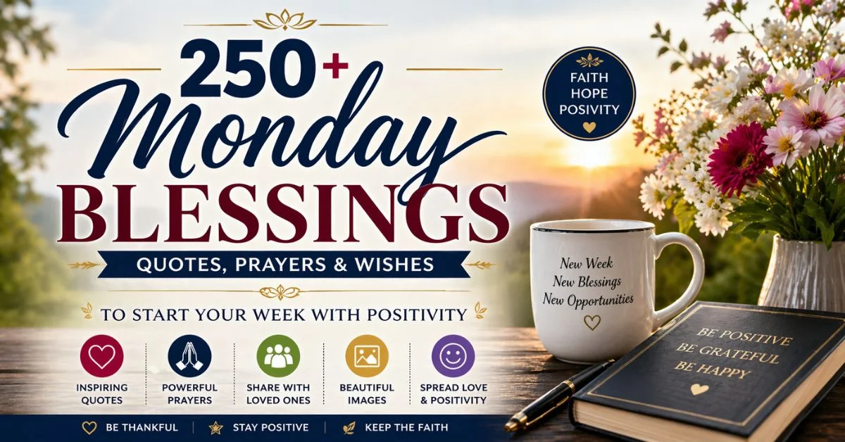 250+ Monday Blessings, Quotes for a Positive Week Start