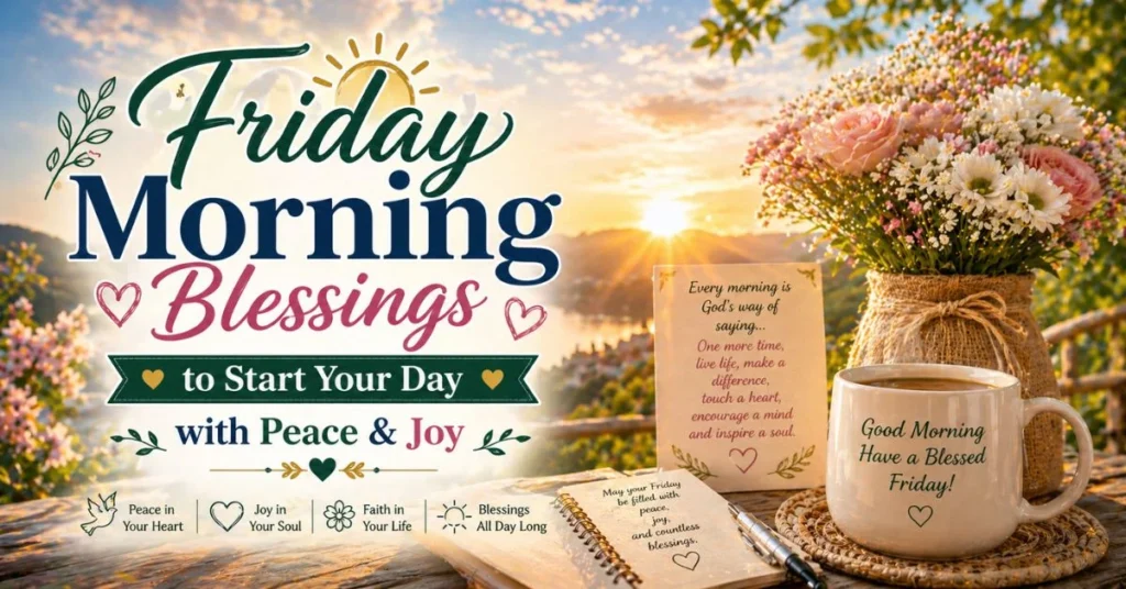 Friday Morning Blessings to Start Your Day with Peace & Joy
