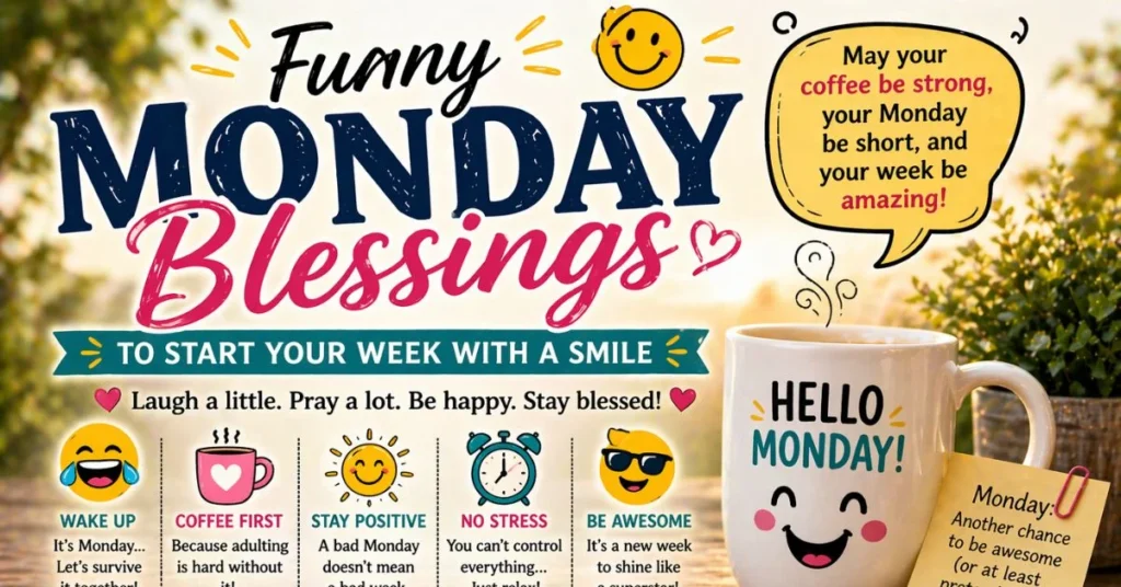 Funny Monday Blessings to Start Your Week with a Smile