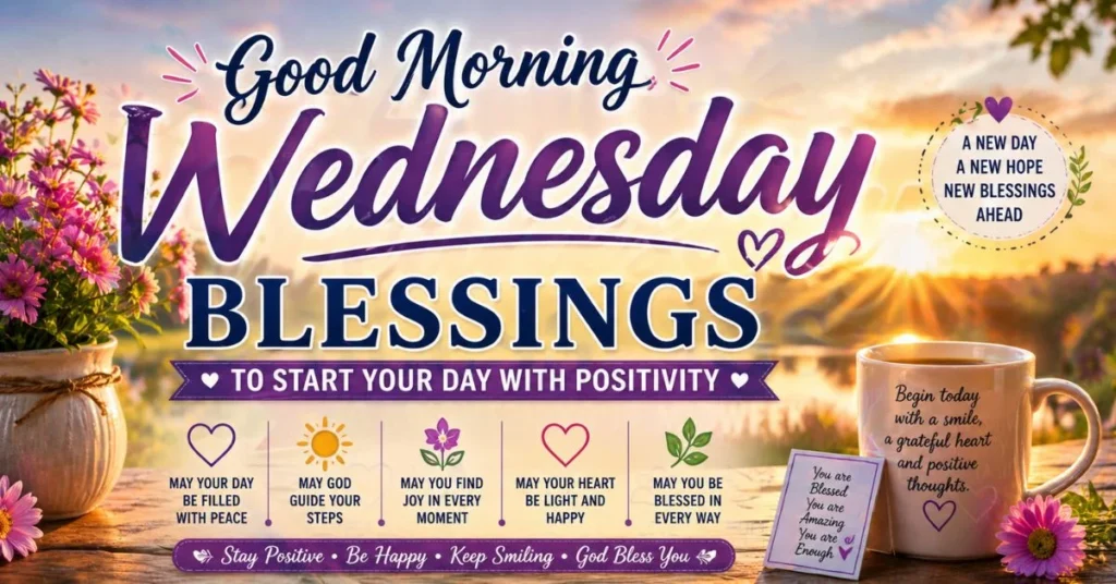 Good Morning Wednesday Blessings to Start Your Day with Positivity