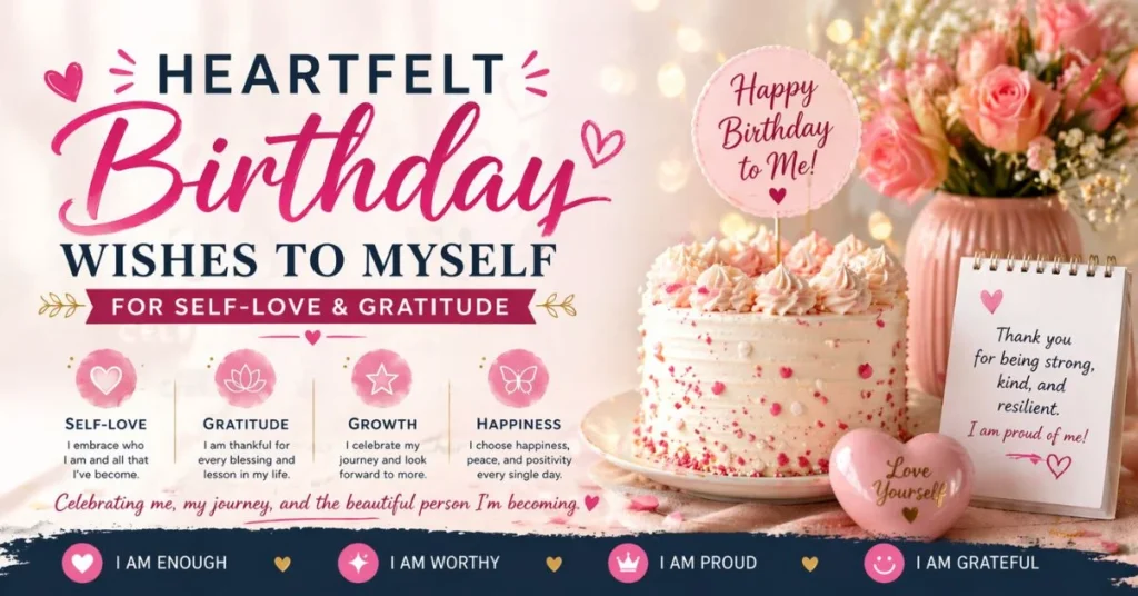 Heartfelt Birthday Wishes to Myself for Self-Love & Gratitude