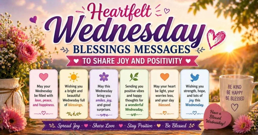 Heartfelt Wednesday Blessings Messages to Share Joy and Positivity