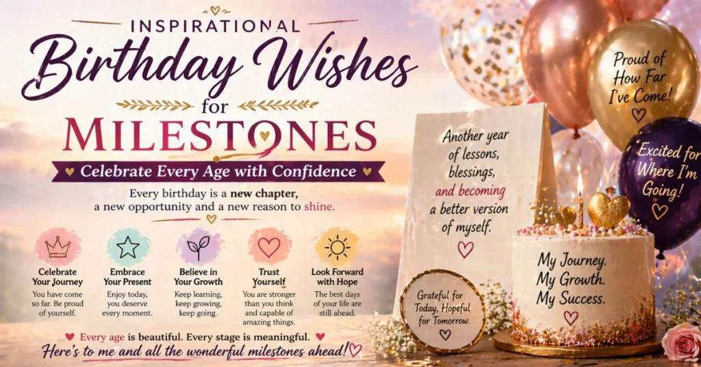 Inspirational Birthday Wishes for Milestones (Celebrate Every Age with Confidence)