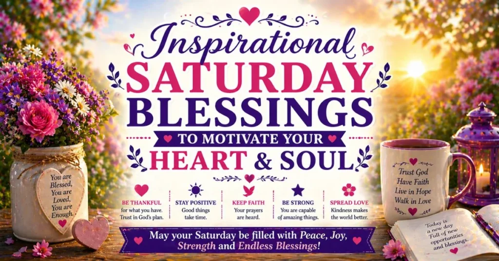 Inspirational Saturday Blessings to Motivate Your Heart & Soul