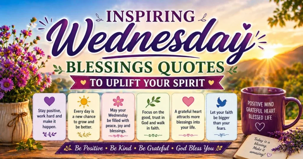 Inspiring Wednesday Blessings Quotes to Uplift Your Spirit