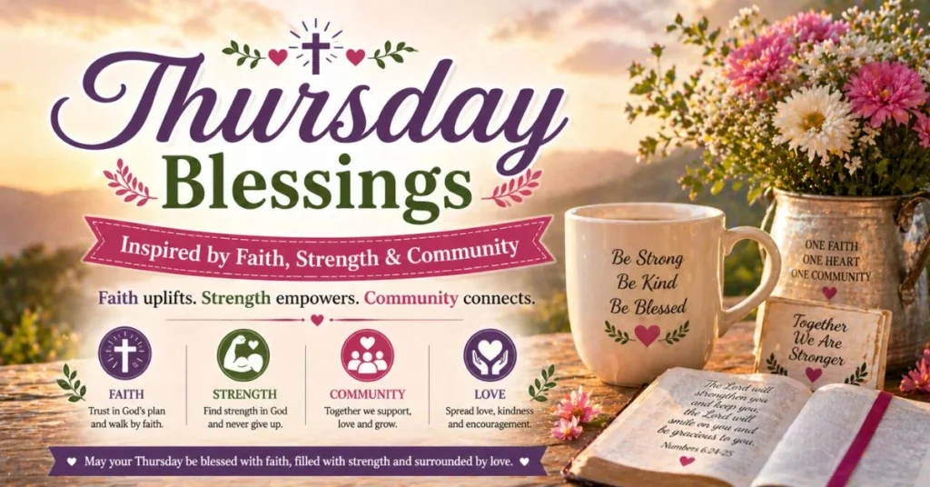 Thursday Blessings Inspired by Faith, Strength & Community