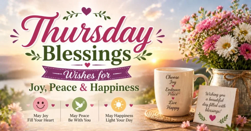 Thursday Blessings Wishes for Joy, Peace & Happiness