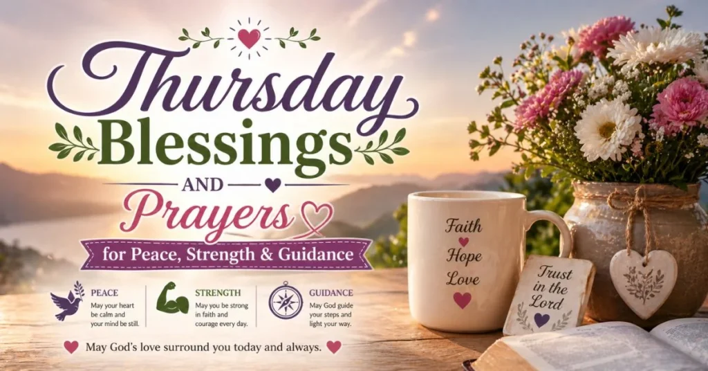 Thursday Blessings and Prayers for Peace, Strength & Guidance