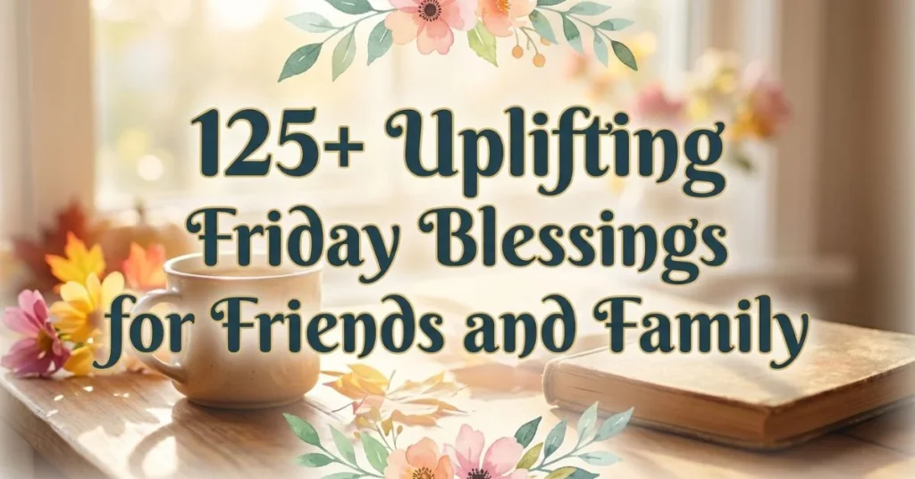 125+ Uplifting Friday Blessings for Friends and Family 1 125+ Uplifting Friday Blessings for Friends and Family