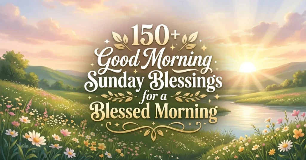 150+ Good Morning Sunday Blessings for a Blessed Morning 1 150+ Good Morning Sunday Blessings for a Blessed Morning