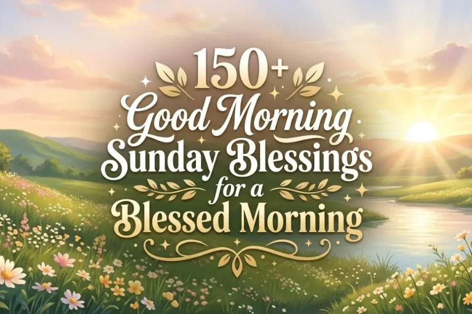 150+ Good Morning Sunday Blessings for a Blessed Morning 