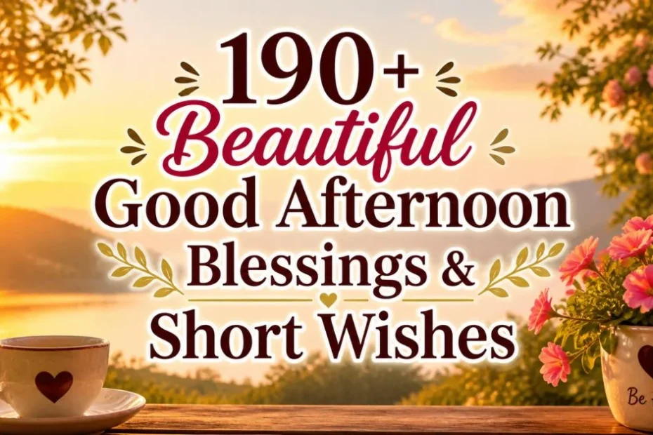 190+ Beautiful Good Afternoon Blessings & Short Wishes 9 190+ Beautiful Good Afternoon Blessings & Short Wishes