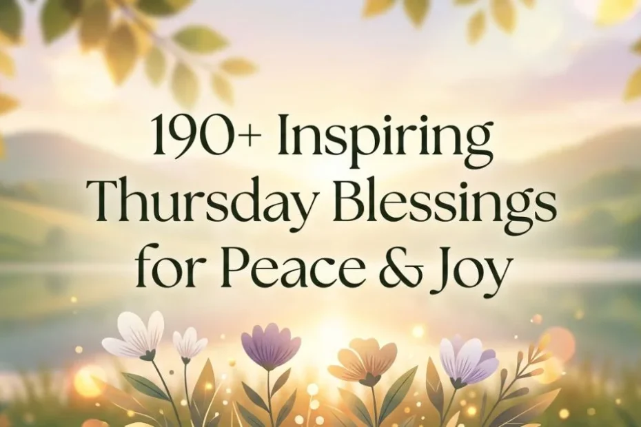 190+ Inspiring Thursday Blessings for Peace & Joy 3 190+ Inspiring Thursday Blessings for Peace & Joy