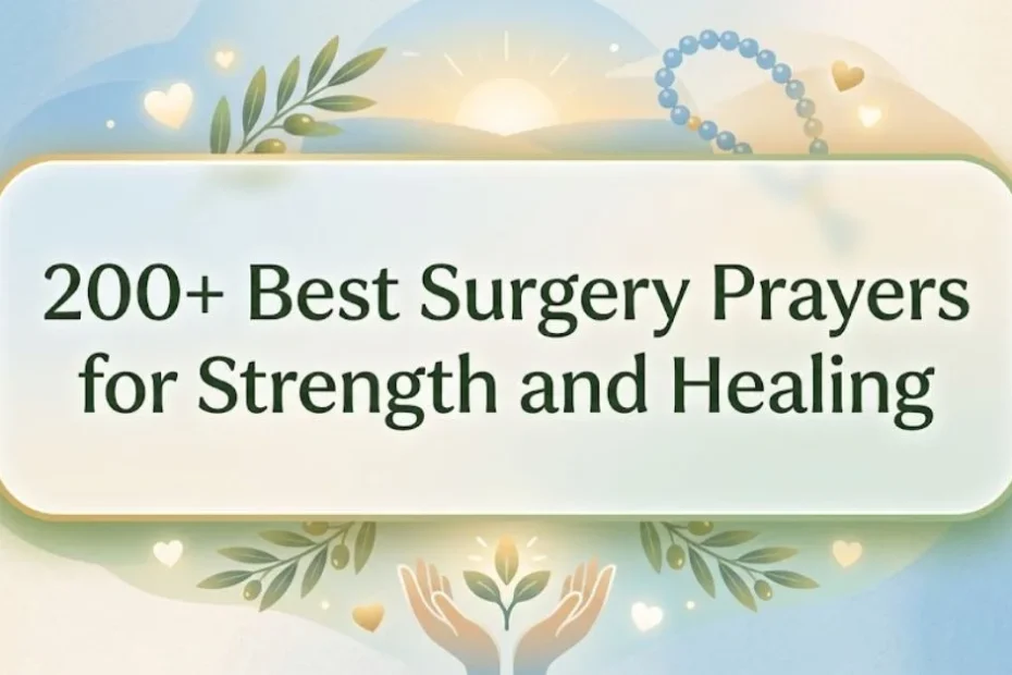 200+ Best Surgery Prayers for Strength and Healing 2 200+ Best Surgery Prayers for Strength and Healing
