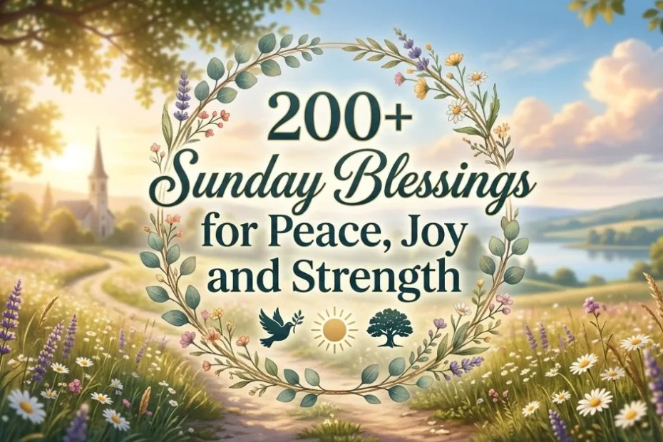 200+ Sunday Blessings for Peace, Joy and Strength
