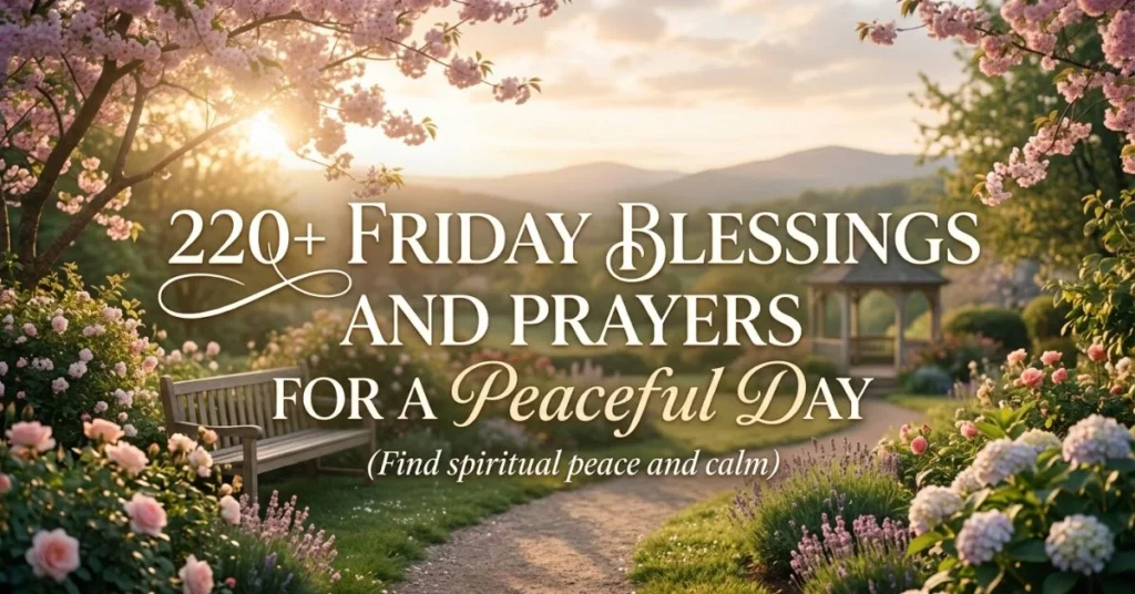220+ Friday Blessings and Prayers for a Peaceful Day