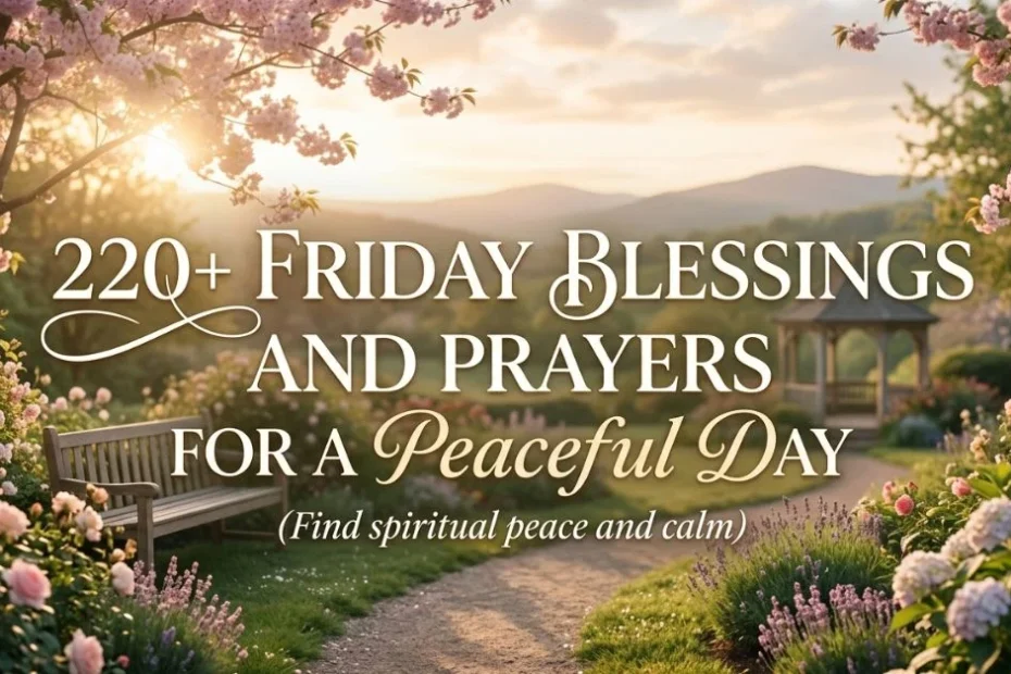 220+ Friday Blessings and Prayers for a Peaceful Day