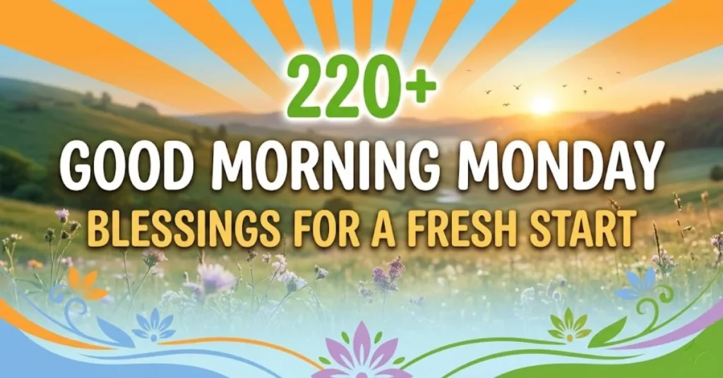 220+ Good Morning Monday Blessings for a Fresh Start 1 220+ Good Morning Monday Blessings for a Fresh Start