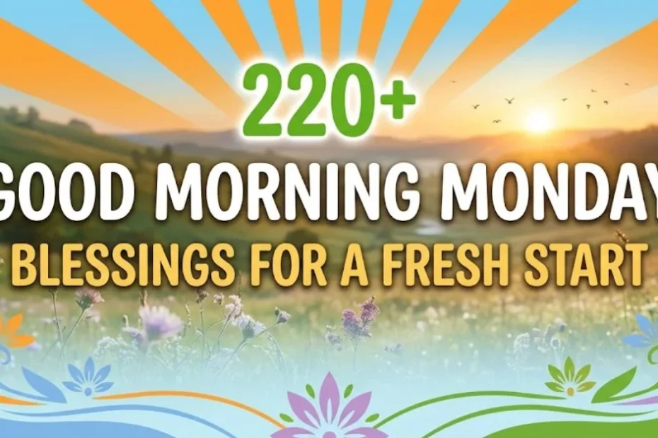 220+ Good Morning Monday Blessings for a Fresh Start 3 220+ Good Morning Monday Blessings for a Fresh Start