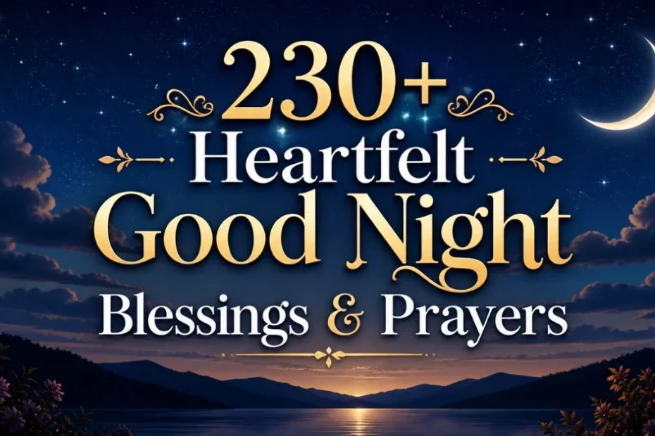 240+ Heartfelt Good Night Blessings & Prayers 7 230+ Heartfelt Good Night Blessings & Prayers