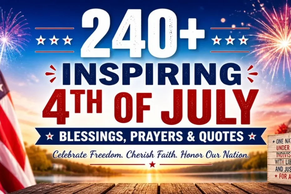 240+ Inspiring 4th of July Blessings, Prayers & Quotes