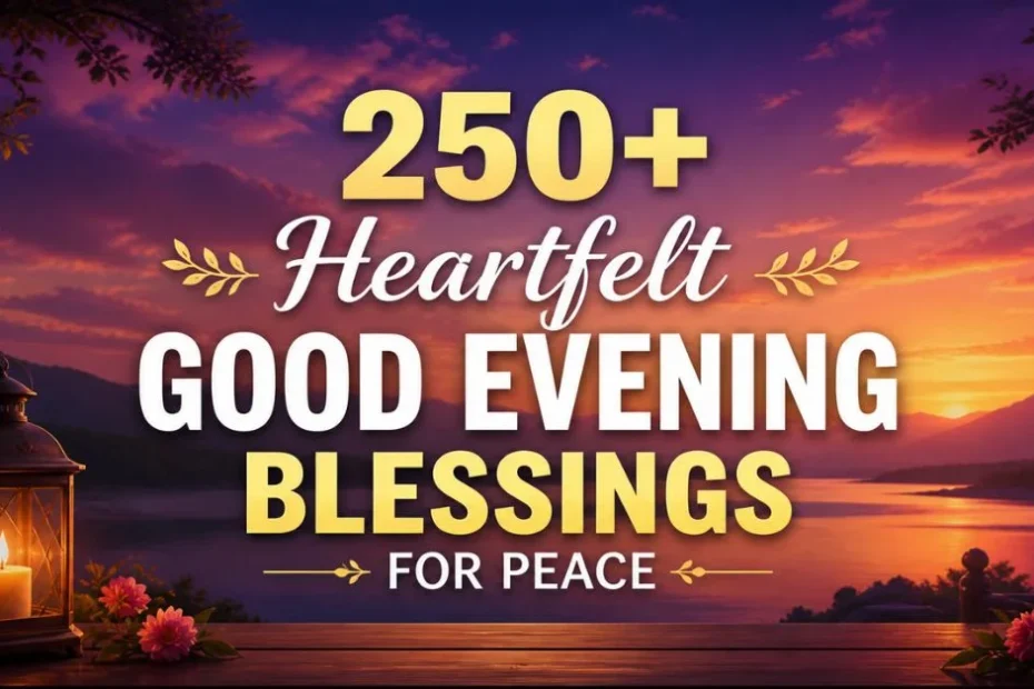 250+ Heartfelt Good Evening Blessings for Peace 8 250+ Heartfelt Good Evening Blessings for Peace