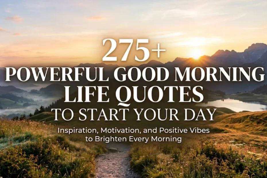 275+ Powerful Good Morning Life Quotes to Start Your Day 4 275+ Powerful Good Morning Life Quotes to Start Your Day