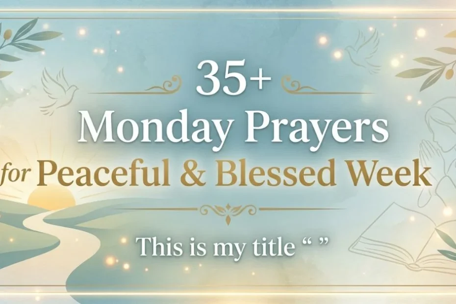 35+ Monday Prayers for Peaceful & Blessed Week 2 35+ Monday Prayers for Peaceful & Blessed Week