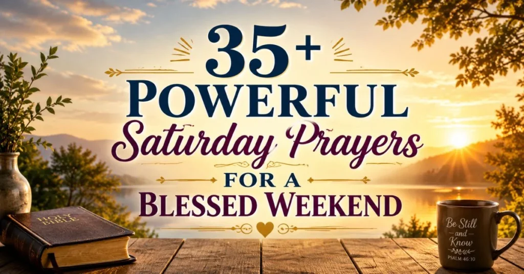 35+ Powerful Saturday Prayers for a Blessed Weekend