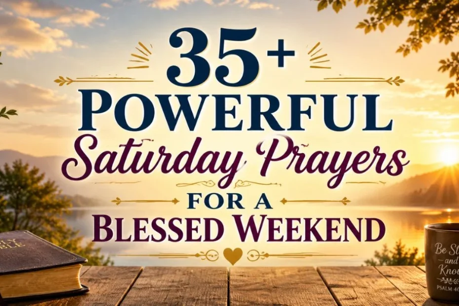 35+ Powerful Saturday Prayers for a Blessed Weekend