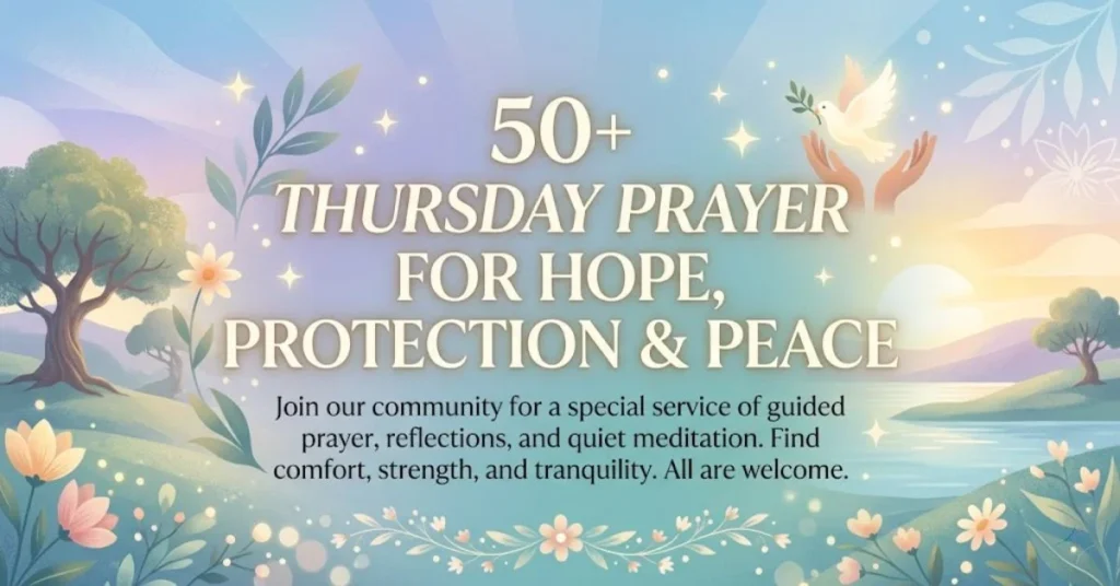 50+ Thursday Prayer for Hope, Protection & Peace 