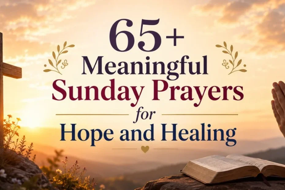 65+ Meaningful Sunday Prayers for Hope and Healing
