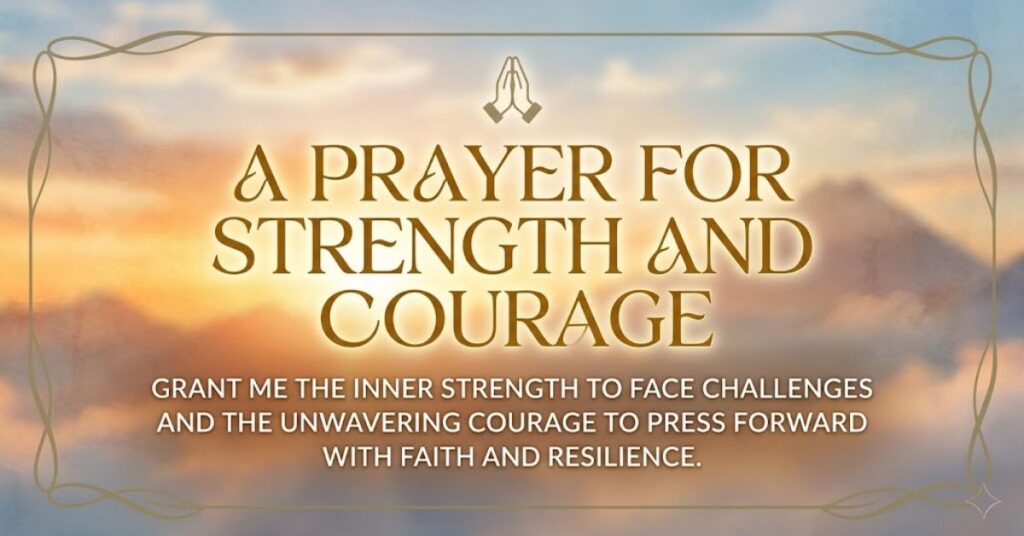45+ Powerful Tuesday Prayers for Strength, Peace & Hope 2 A Prayer for Strength and Courage