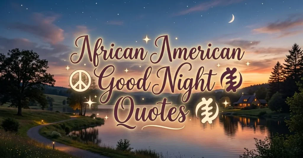 African American Good Night Quotes