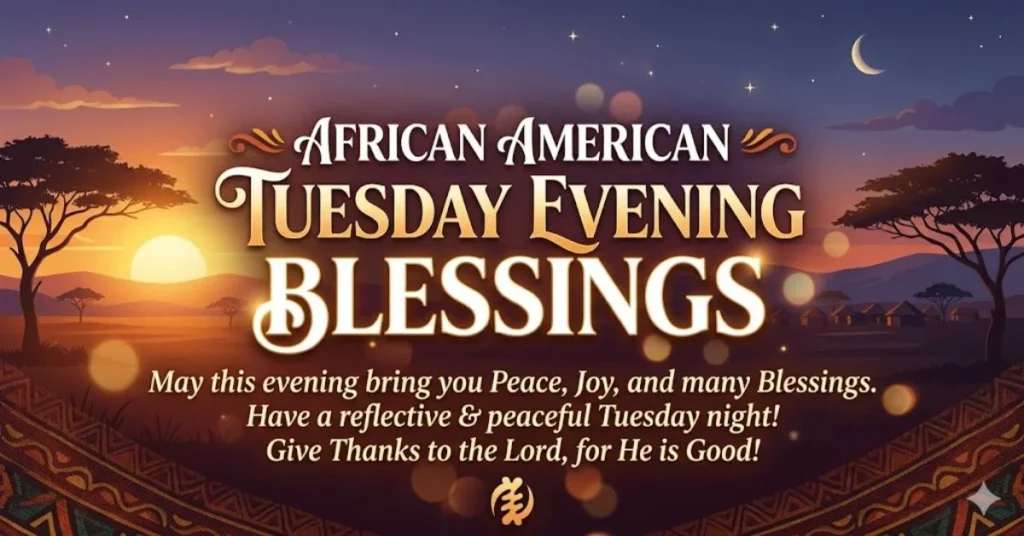 African American Tuesday Evening Blessings