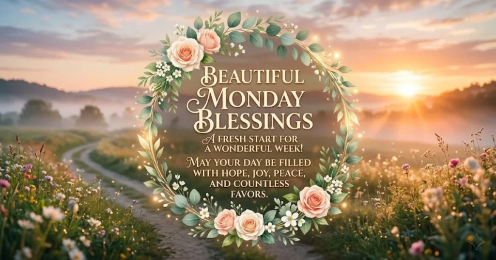120+ Encouraging Monday Blessings to Share 2 Beautiful Monday Blessings Images and Messages