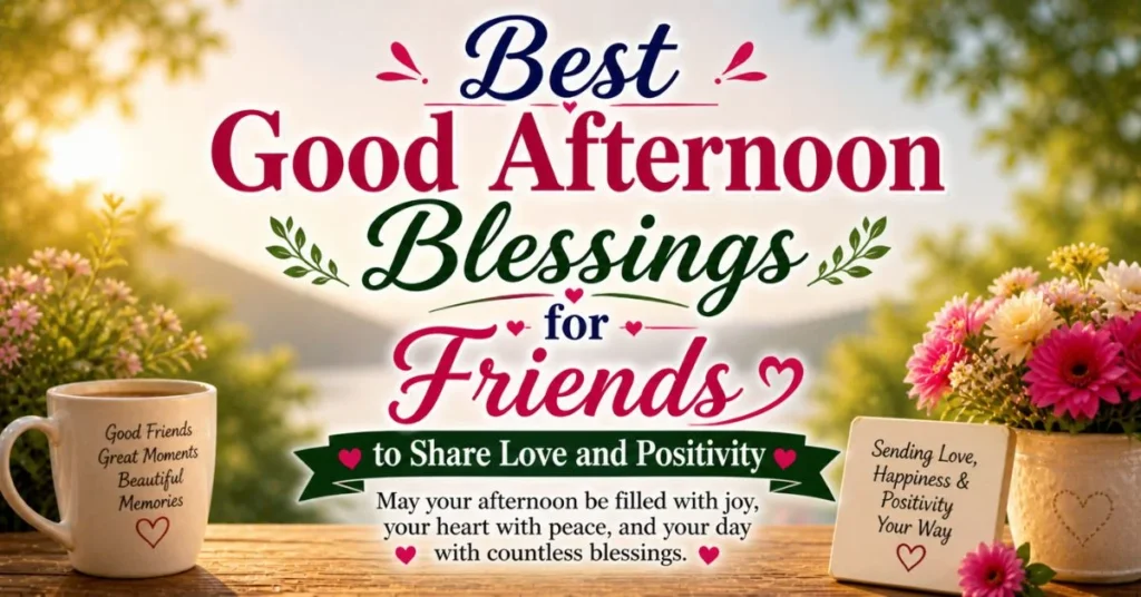 Best Good Afternoon Blessings for Friends to Share Love and Positivity