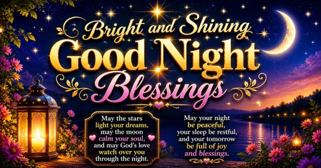 Bright and Shining Good Night Blessings