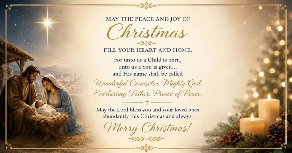 Catholic Christmas Card Messages