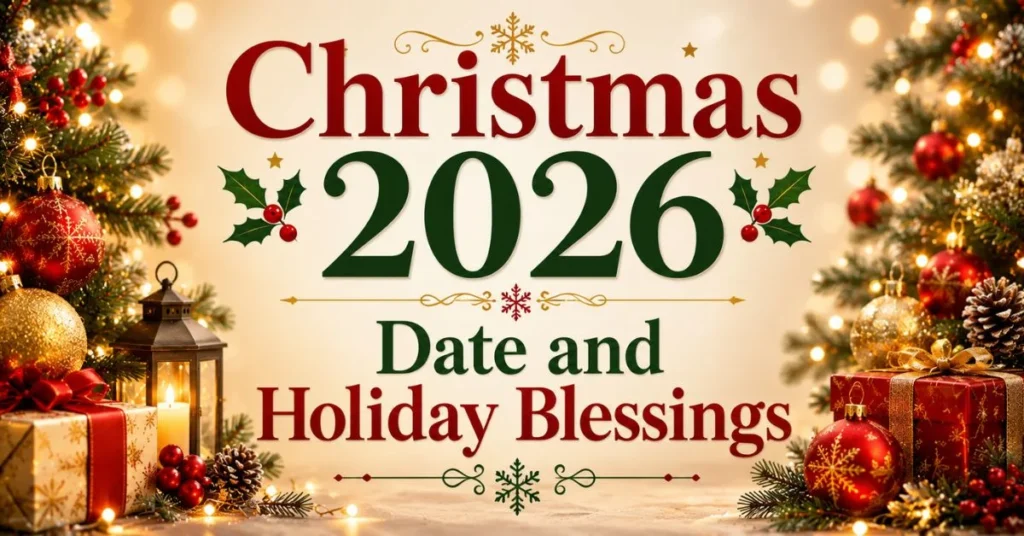 Christmas 2026 Date and Holiday Blessings