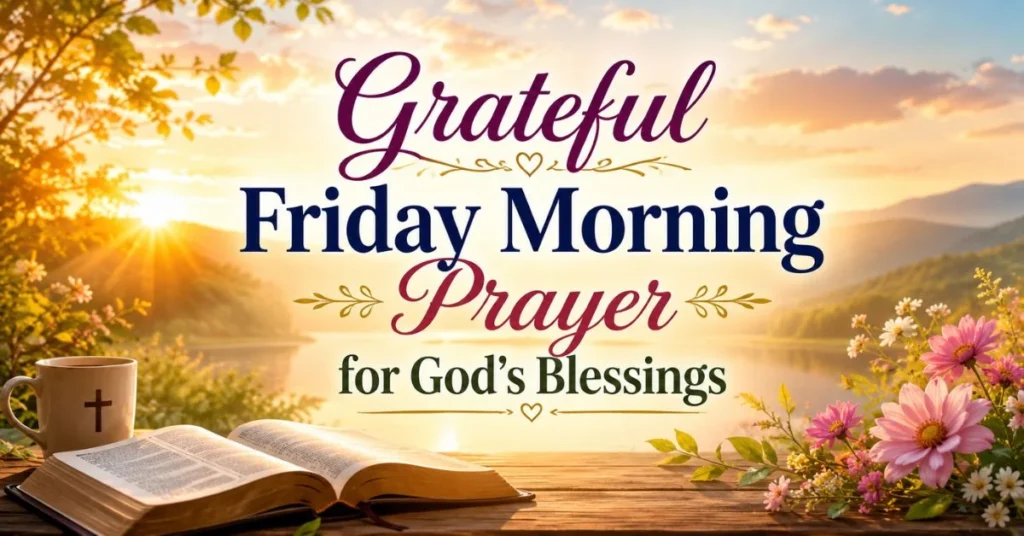 Grateful Friday Morning Prayer for God’s Blessings