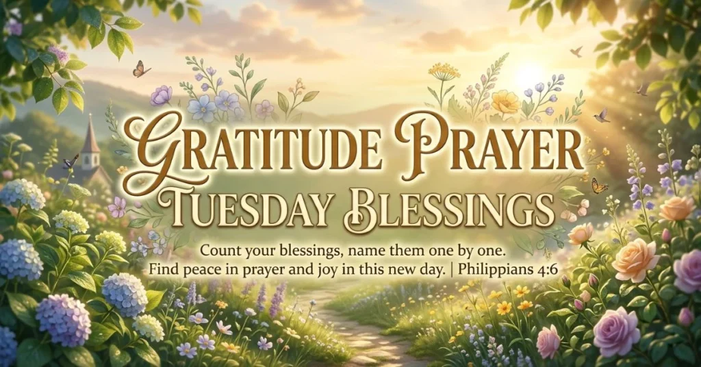 Gratitude Prayer Tuesday Blessings