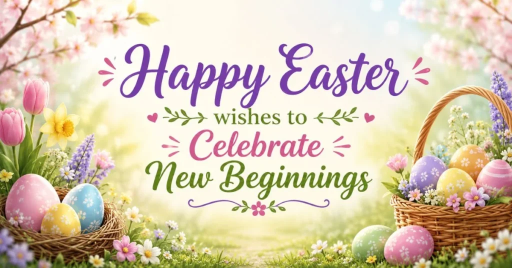 Happy Easter wishes to Celebrate New Beginnings