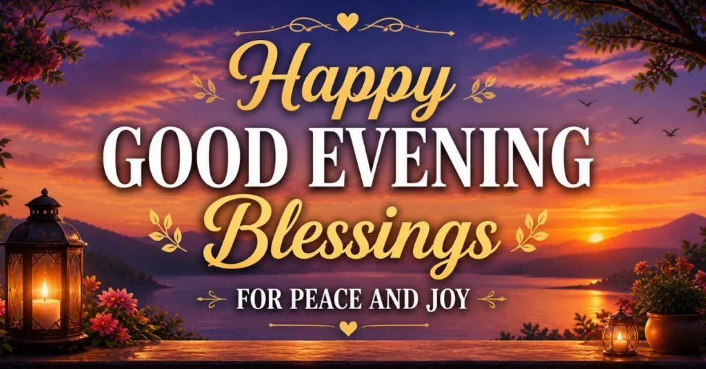 Happy Good Evening Blessings for Peace and Joy