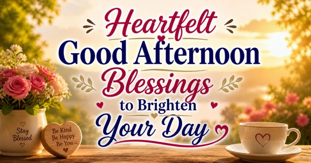 Heartfelt Good Afternoon Blessings to Brighten Your Day