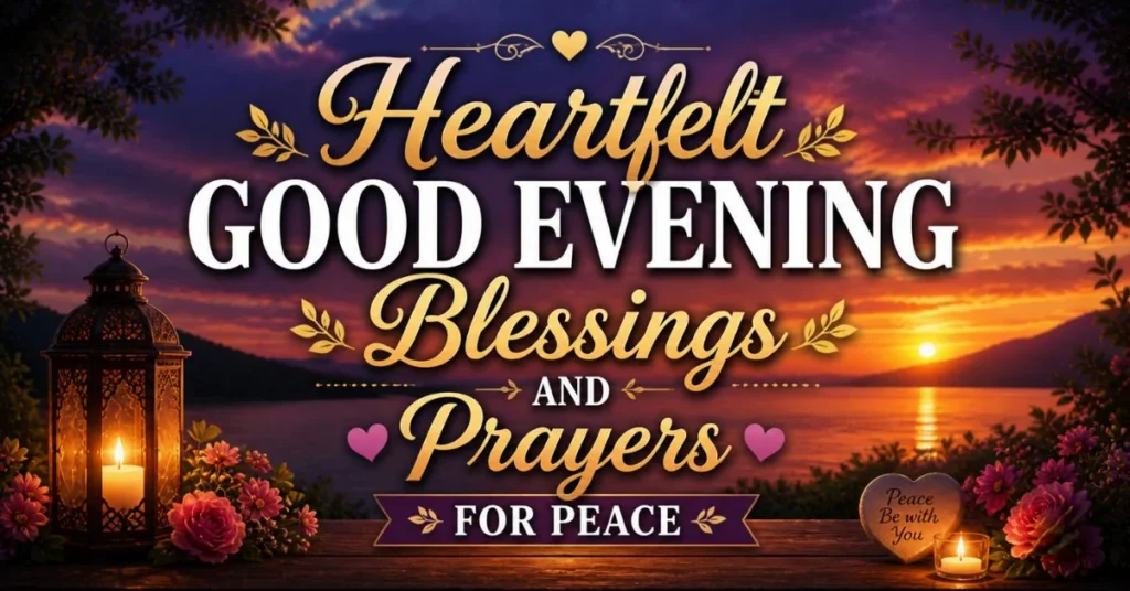 Heartfelt Good Evening Blessings and Prayers for Peace