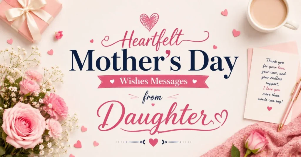 120+ Heartfelt Mother's Day Wishes for Every Mom 2 Heartfelt Mother's Day Wishes Messages from Daughter
