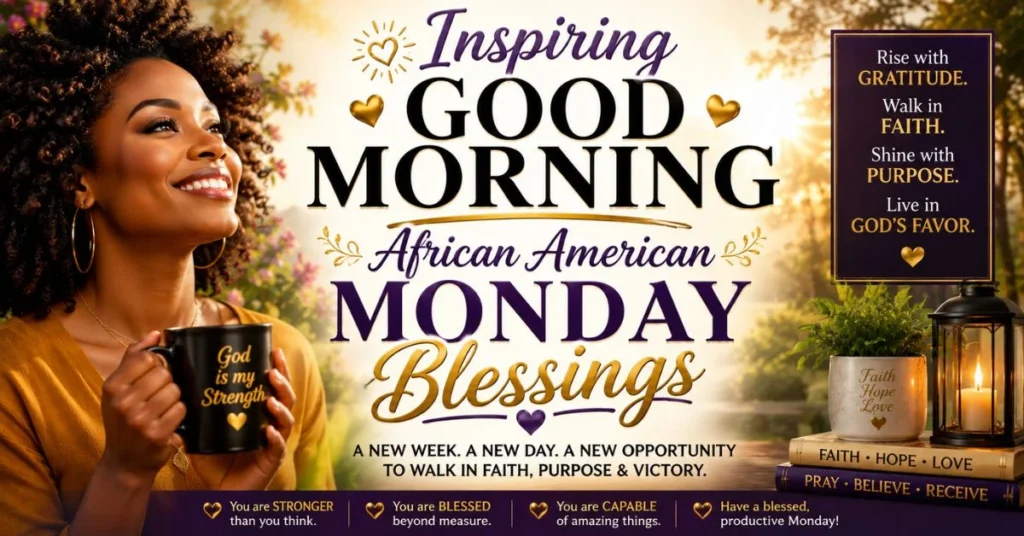 170+ Powerful African American Monday Blessings 1 Inspiring Good Morning African American Monday Blessings