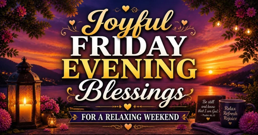 Joyful Friday Evening Blessings for a Relaxing Weekend